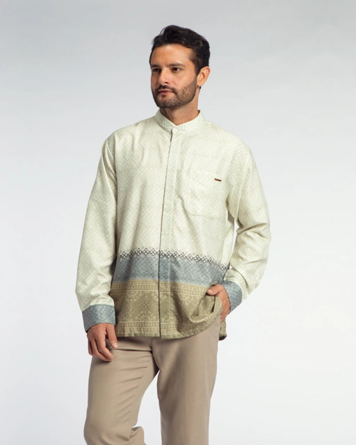 Image of Samira shirt Dad Cream Lengan Panjang