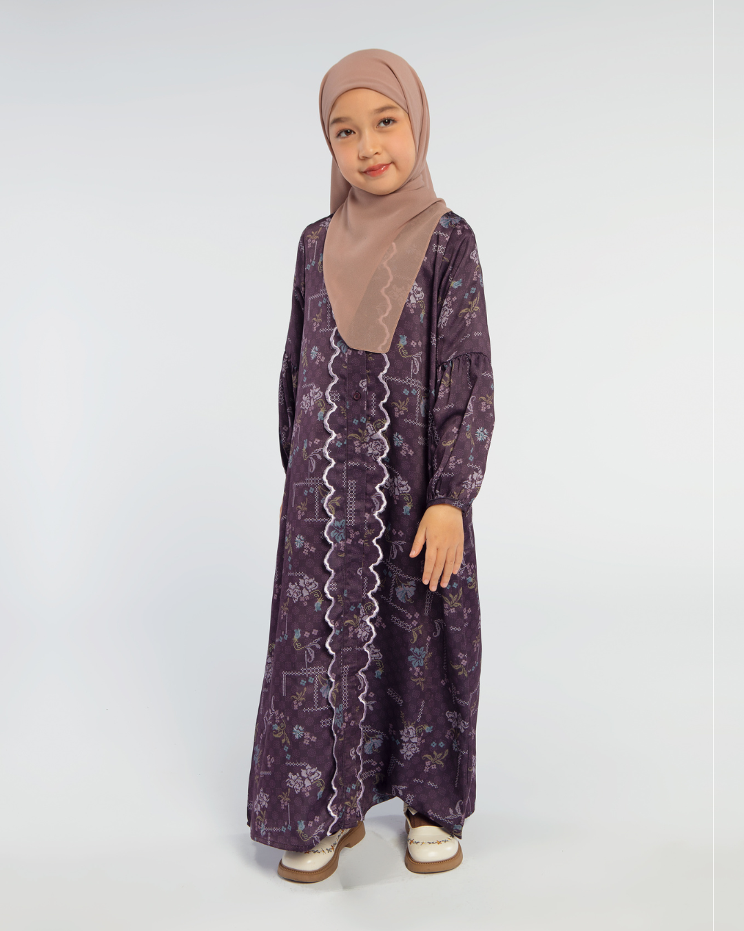 Serene dress Kids Burgundy