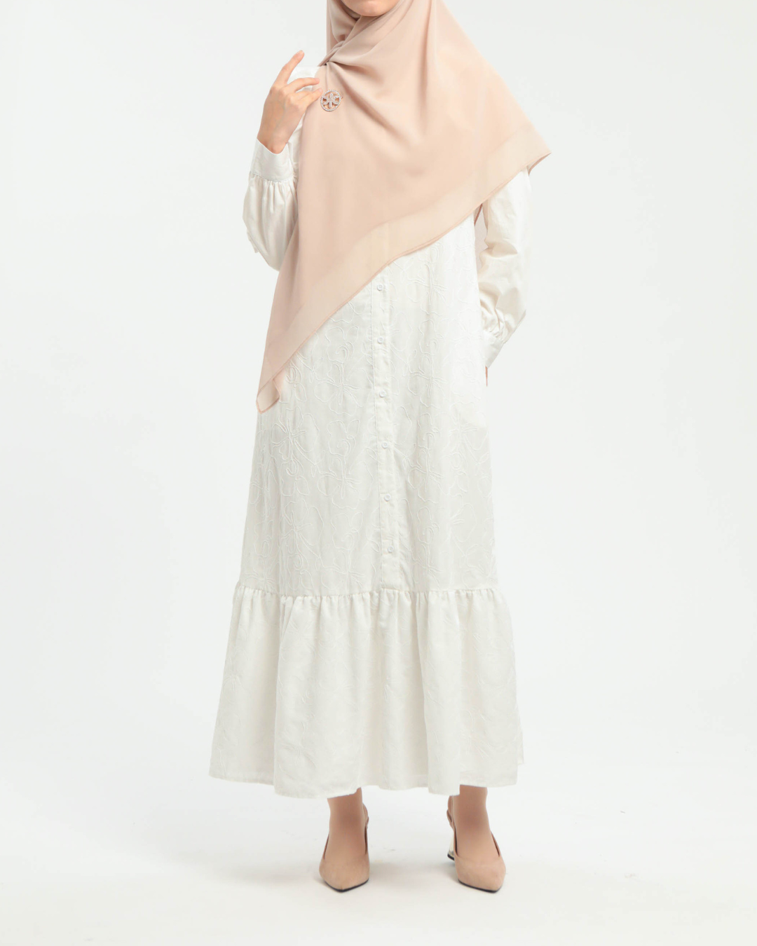 Syafana dress Mom Broken White