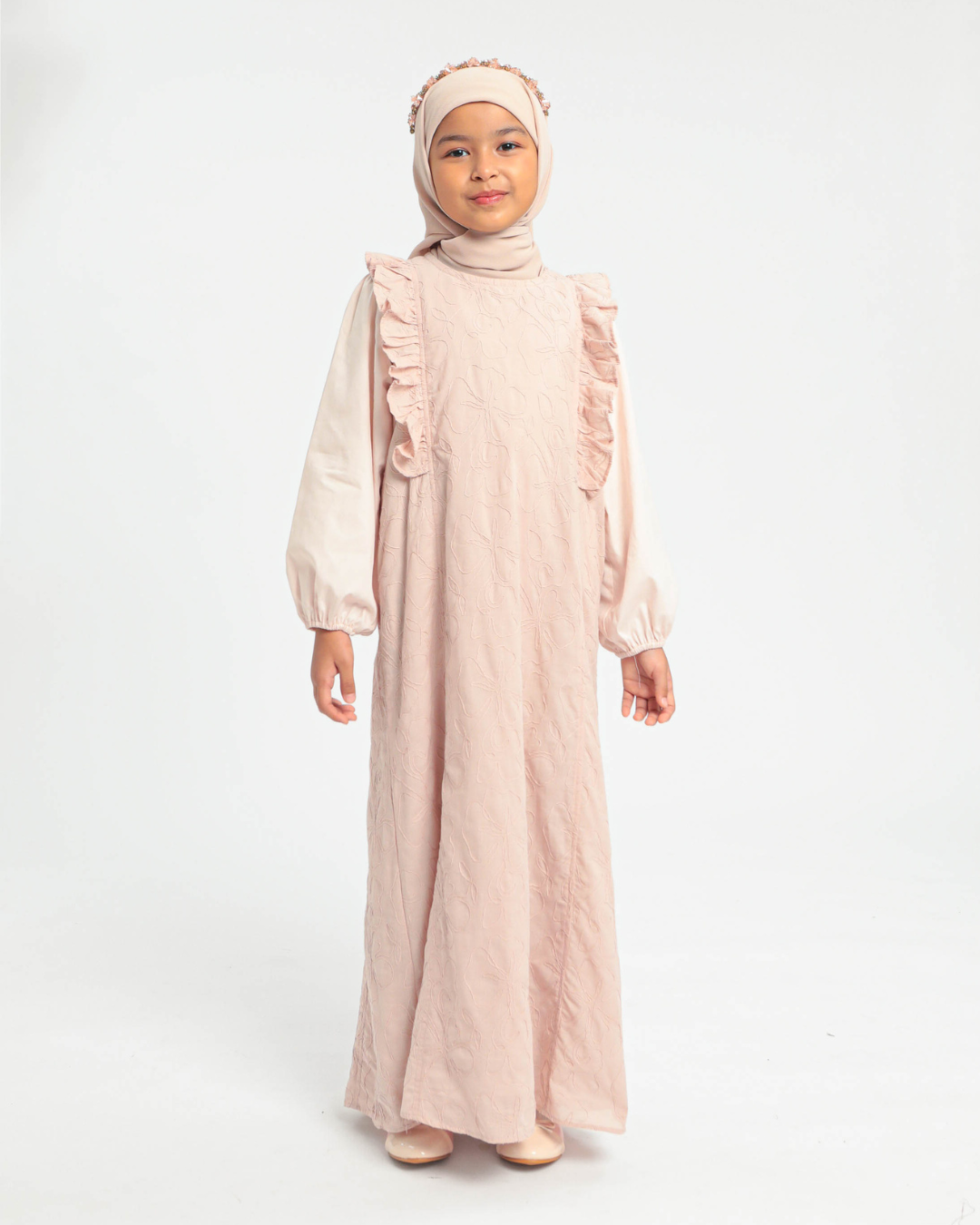Syafana dress Kids Dusty Pink