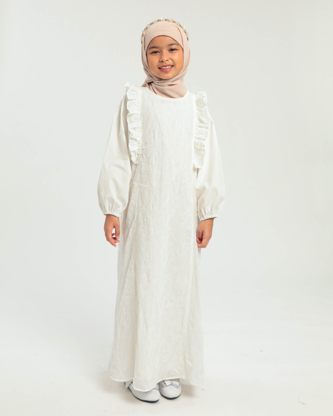 Syafana dress Kids Broken White