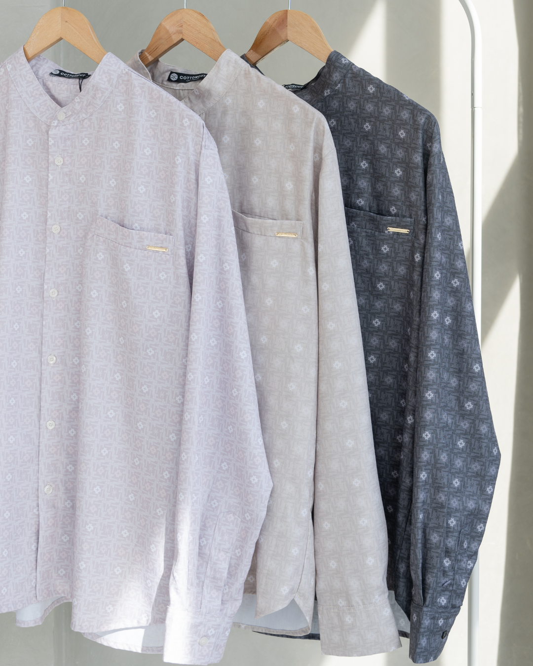 Alaia shirt Man Short Sleeves & Long Sleeves (Beige,Soft Pink,Black)
