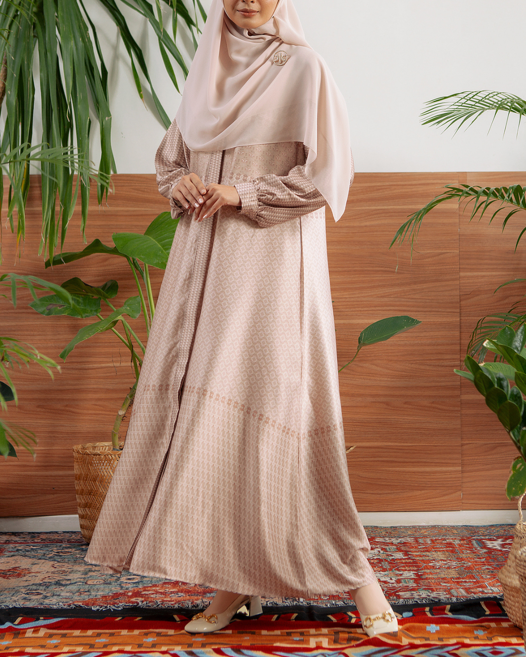 Delisha Dress Mom (Charcoal,Khaki)