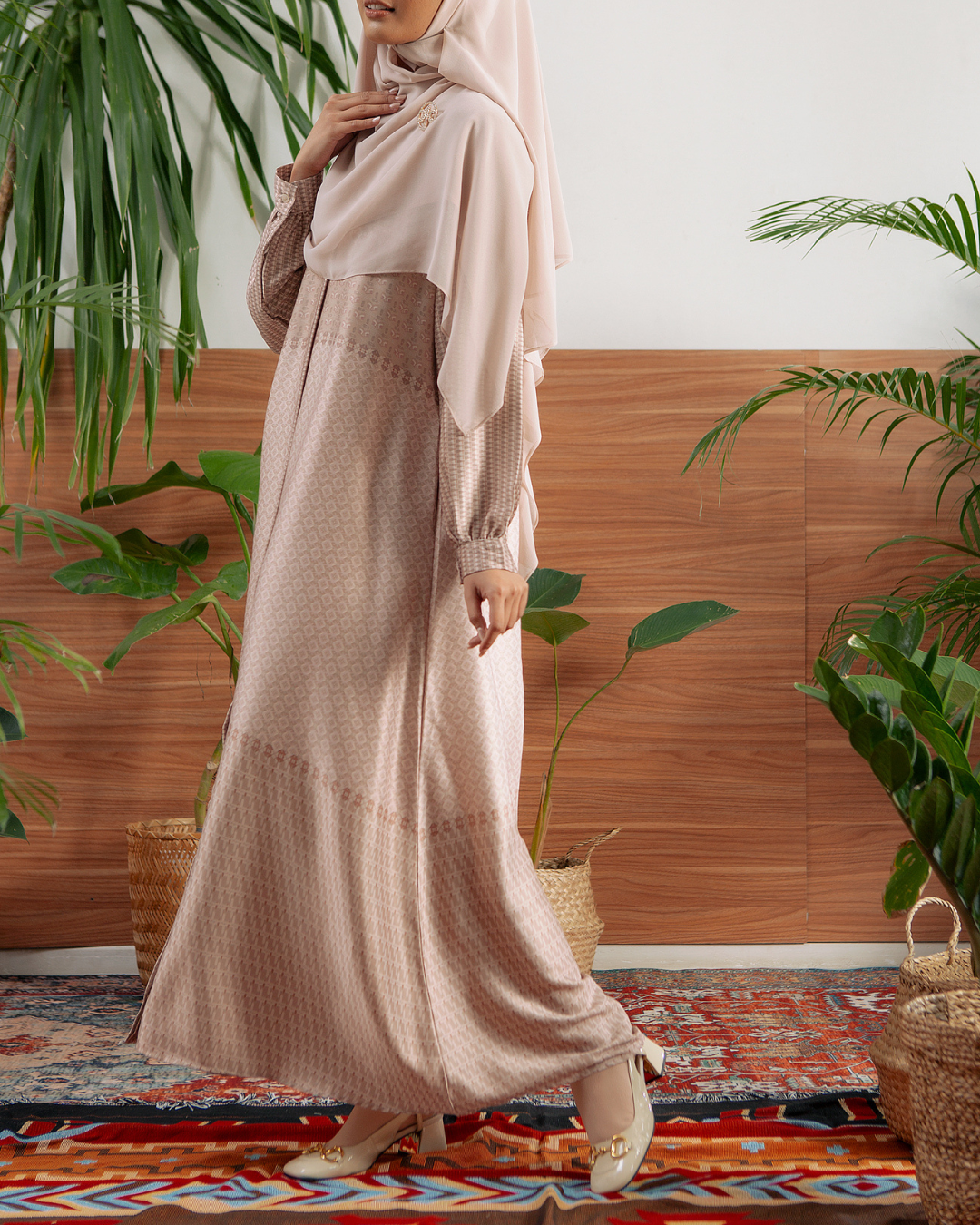 Delisha Dress Mom (Charcoal,Khaki)