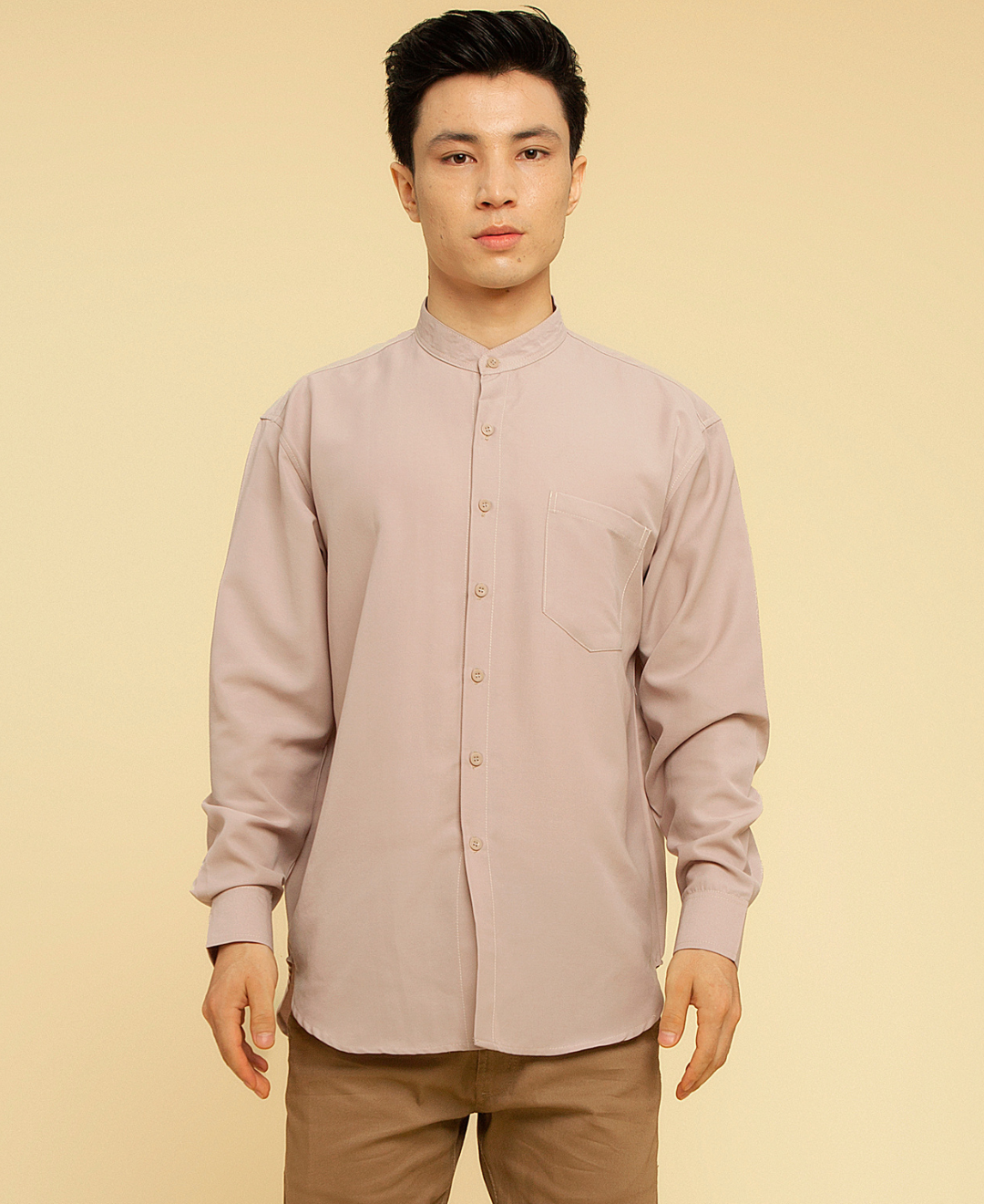 Zaida shirt Dad & Kids (Sand,Taupe,Black)