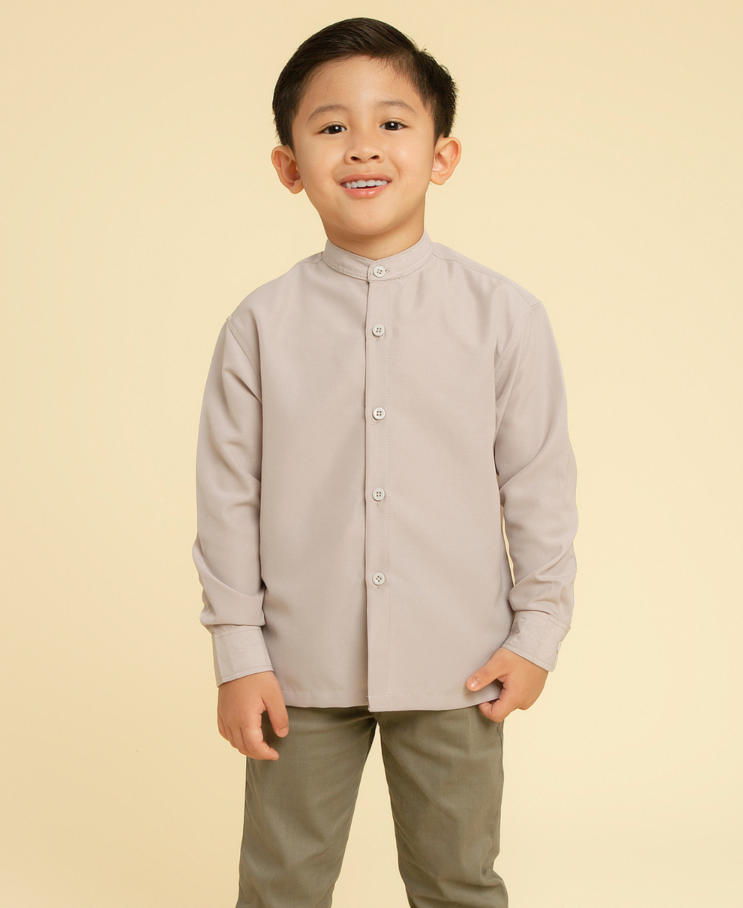 Zaida shirt Dad & Kids (Sand,Taupe,Black)