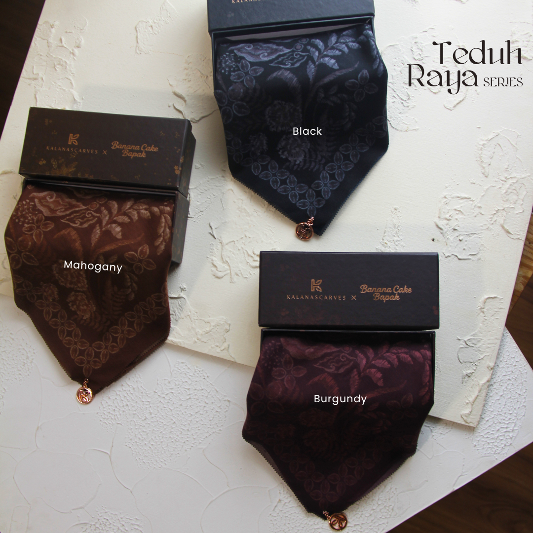 Teduh Series Signature Scarf - Mahogany