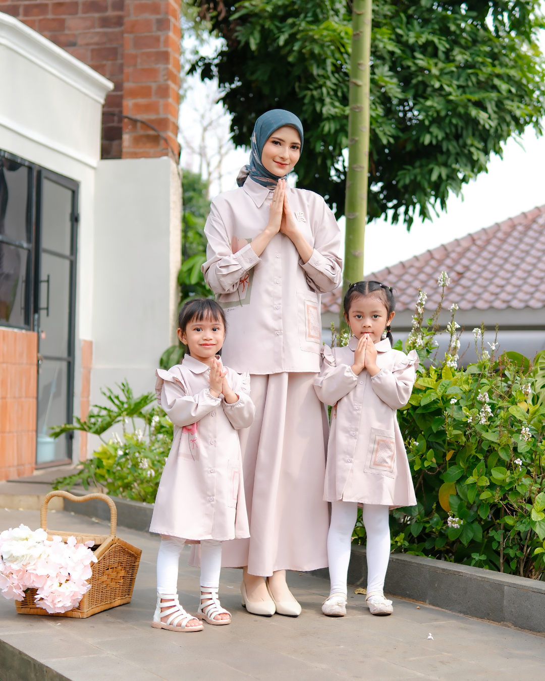 Kalana Scarves x Circle In Poppy Series Pastel Khaki