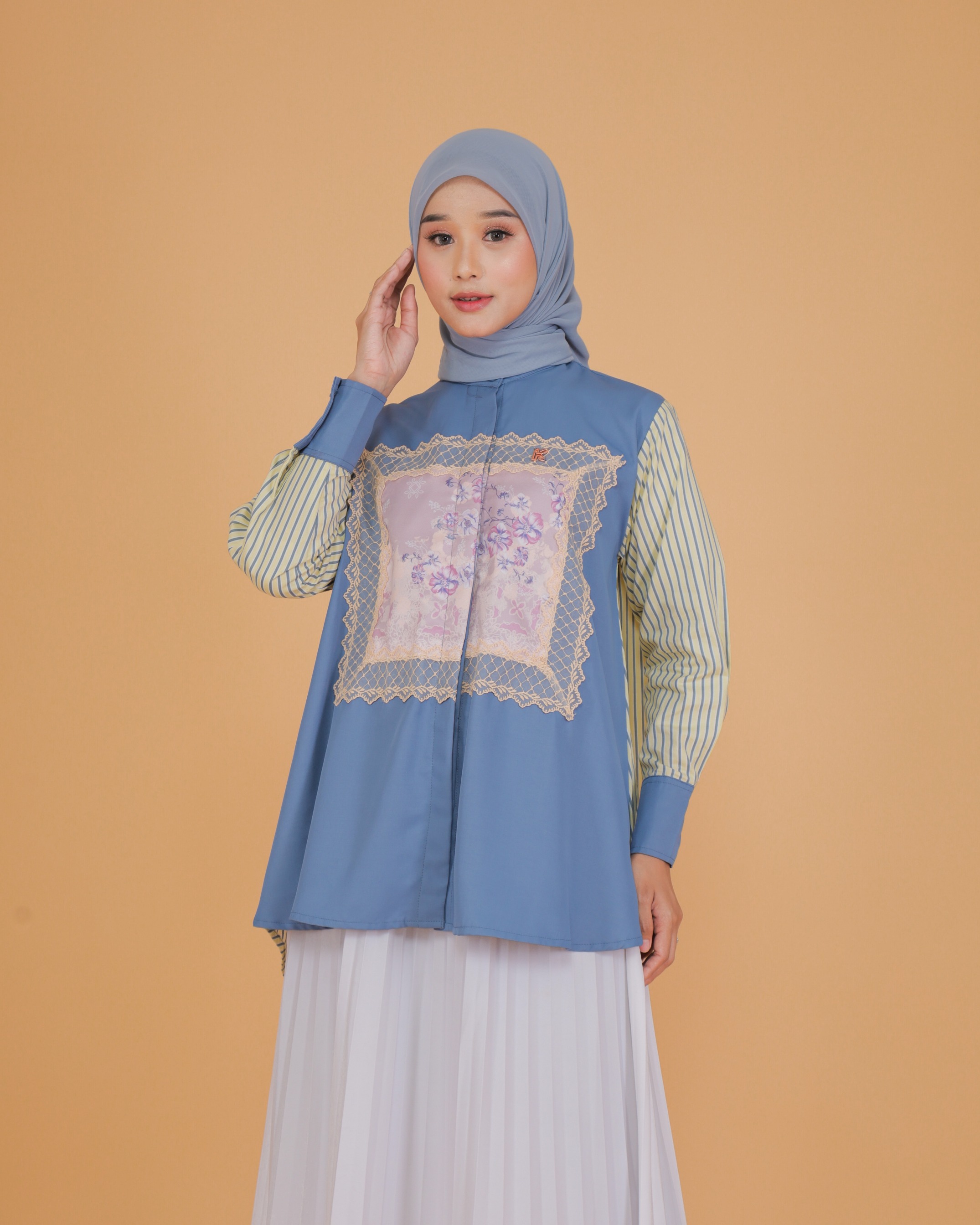 Clover Blouse Series Denim