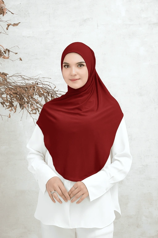 Image of Khansa Bergo Maroon
