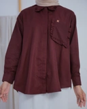 Lumina Blouse Series Maroon