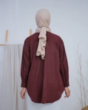 Lumina Blouse Series Maroon