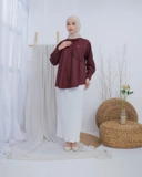 Lumina Blouse Series Maroon