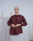 Lumina Blouse Series Maroon