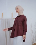 Lumina Blouse Series Maroon