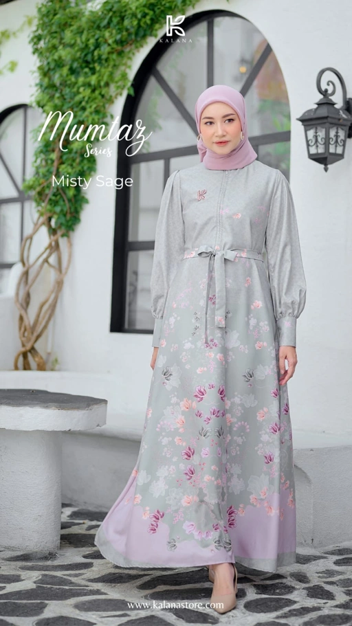 Image of MUMTAZ DRESS RAYA SERIES - MISTY SAGE