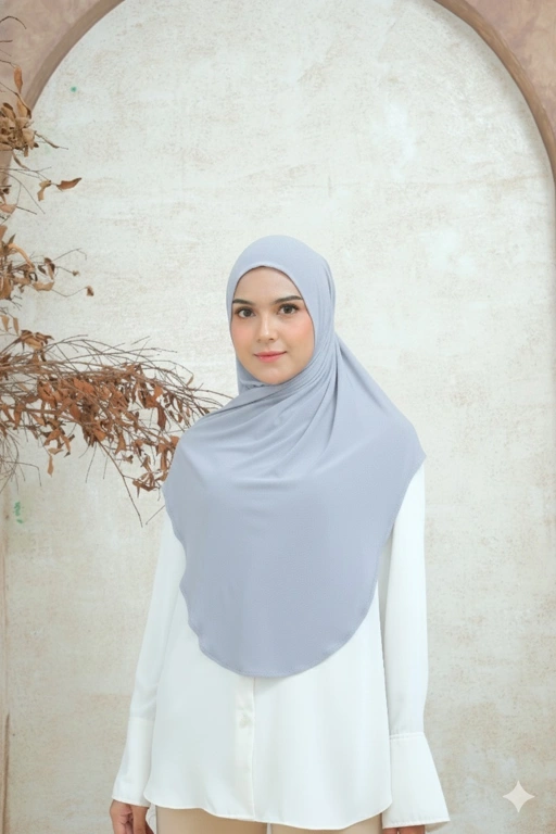Image of Khansa Bergo Grey