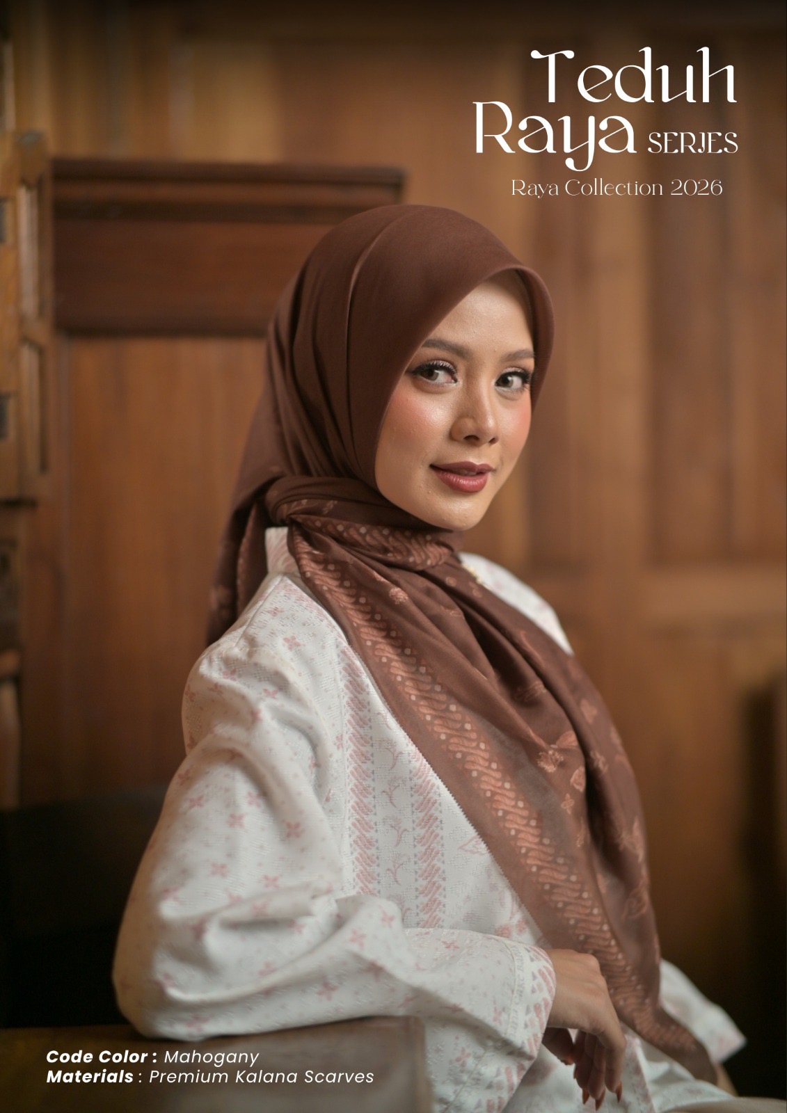 Teduh Series Signature Scarf - Mahogany