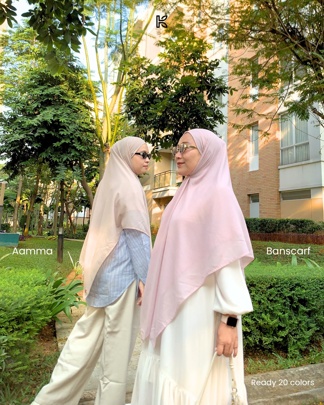 Kalana Scarves Aamma Bandana Scarf Syar'i Khiban | Arabian Voal Premium