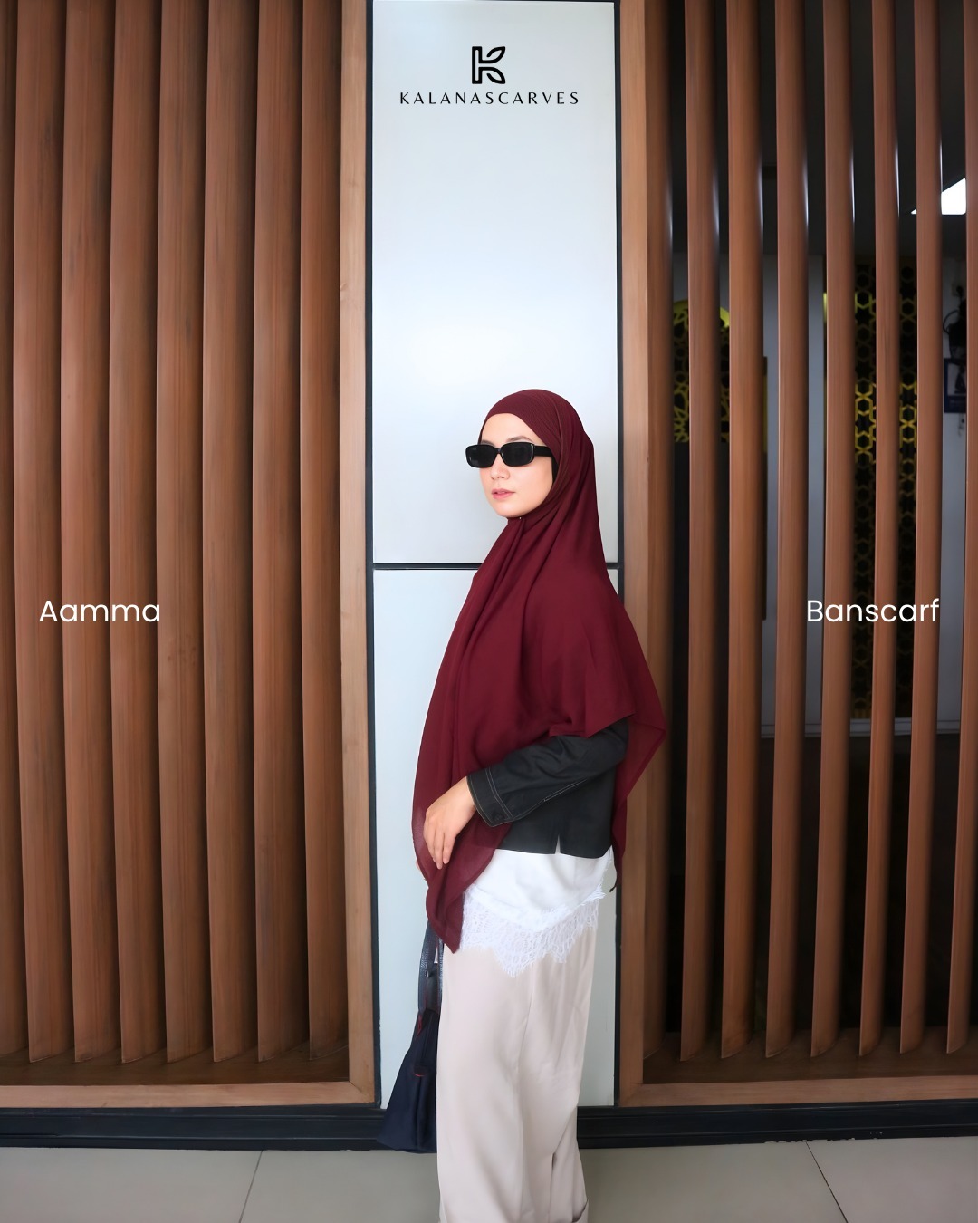 Kalana Scarves Aamma Bandana Scarf Syar'i Khiban | Arabian Voal Premium