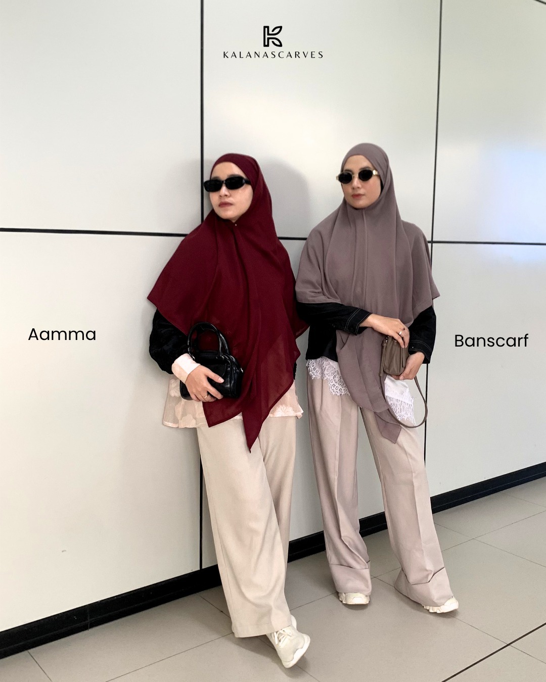 Kalana Scarves Aamma Bandana Scarf Syar'i Khiban | Arabian Voal Premium