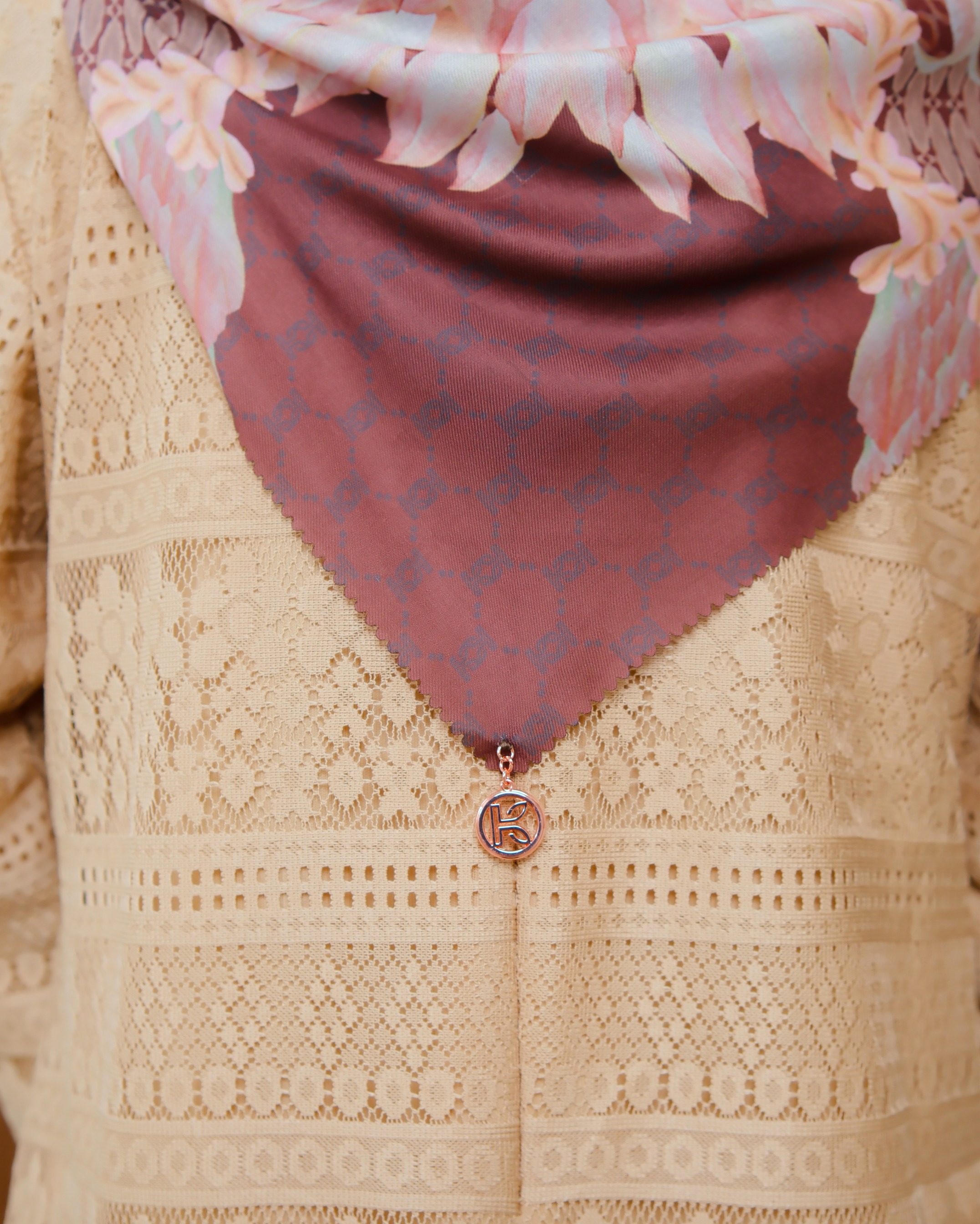 Zaujah Scarf Raya Series Syar'i Brown Mahoghany
