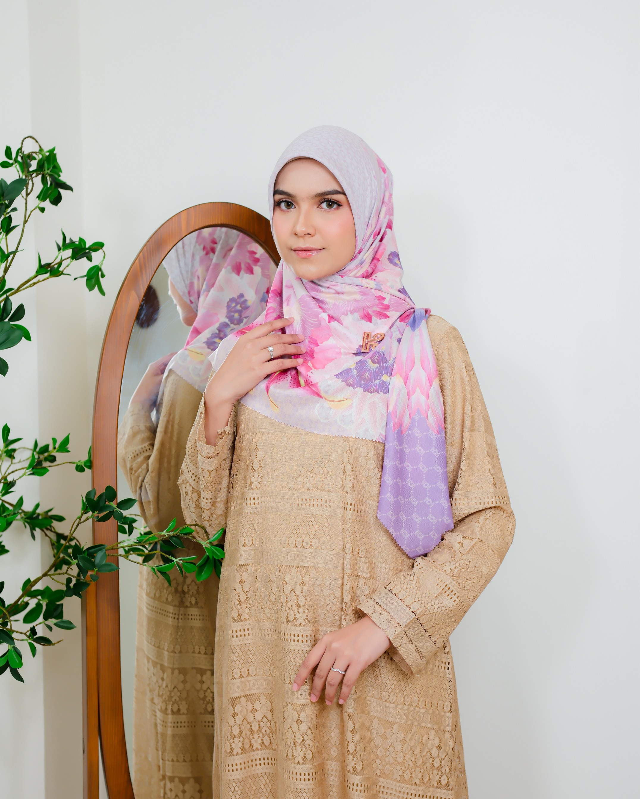 Zaujah Scarf Raya Series Buttery Lavender