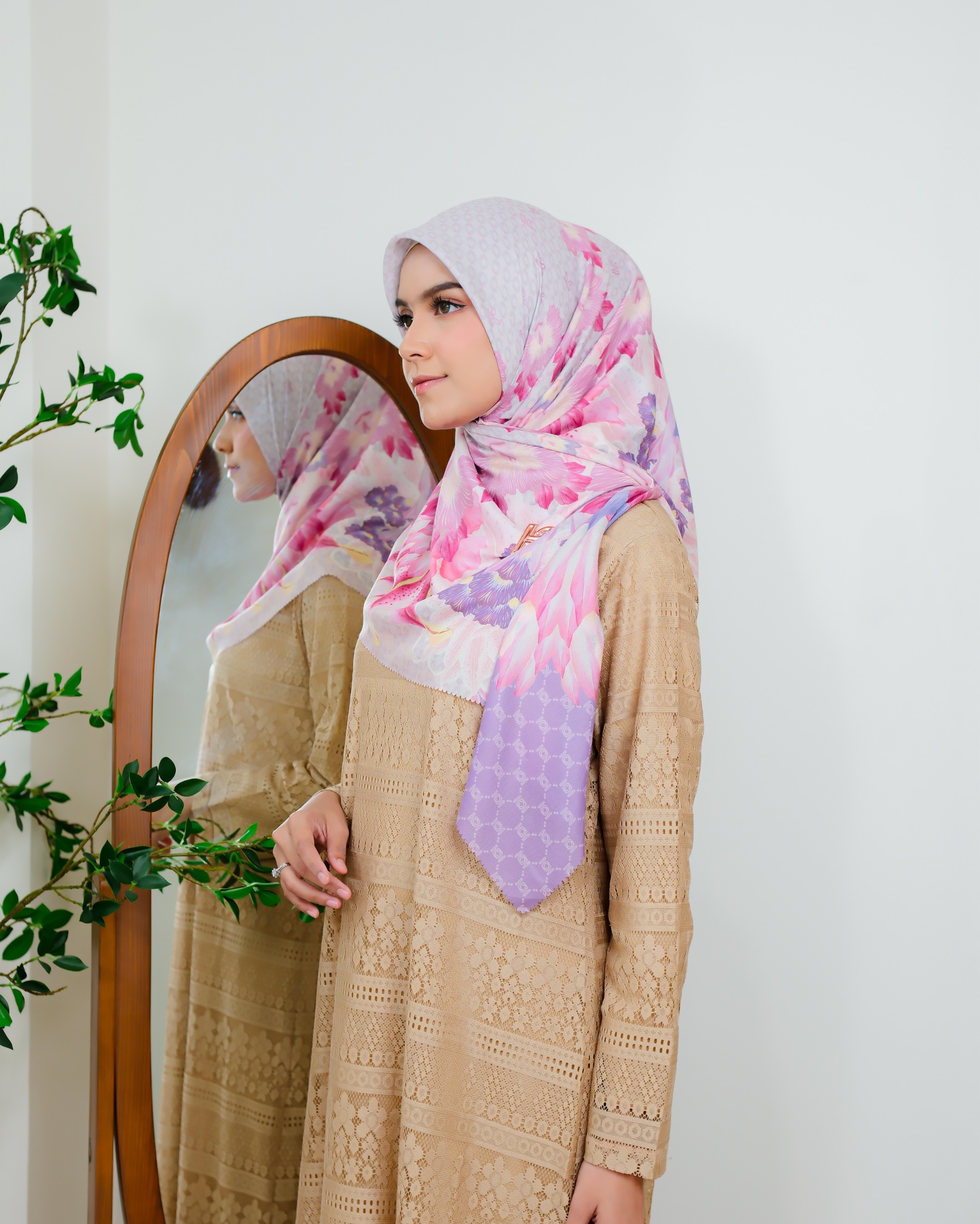 Zaujah Scarf Raya Series Buttery Lavender