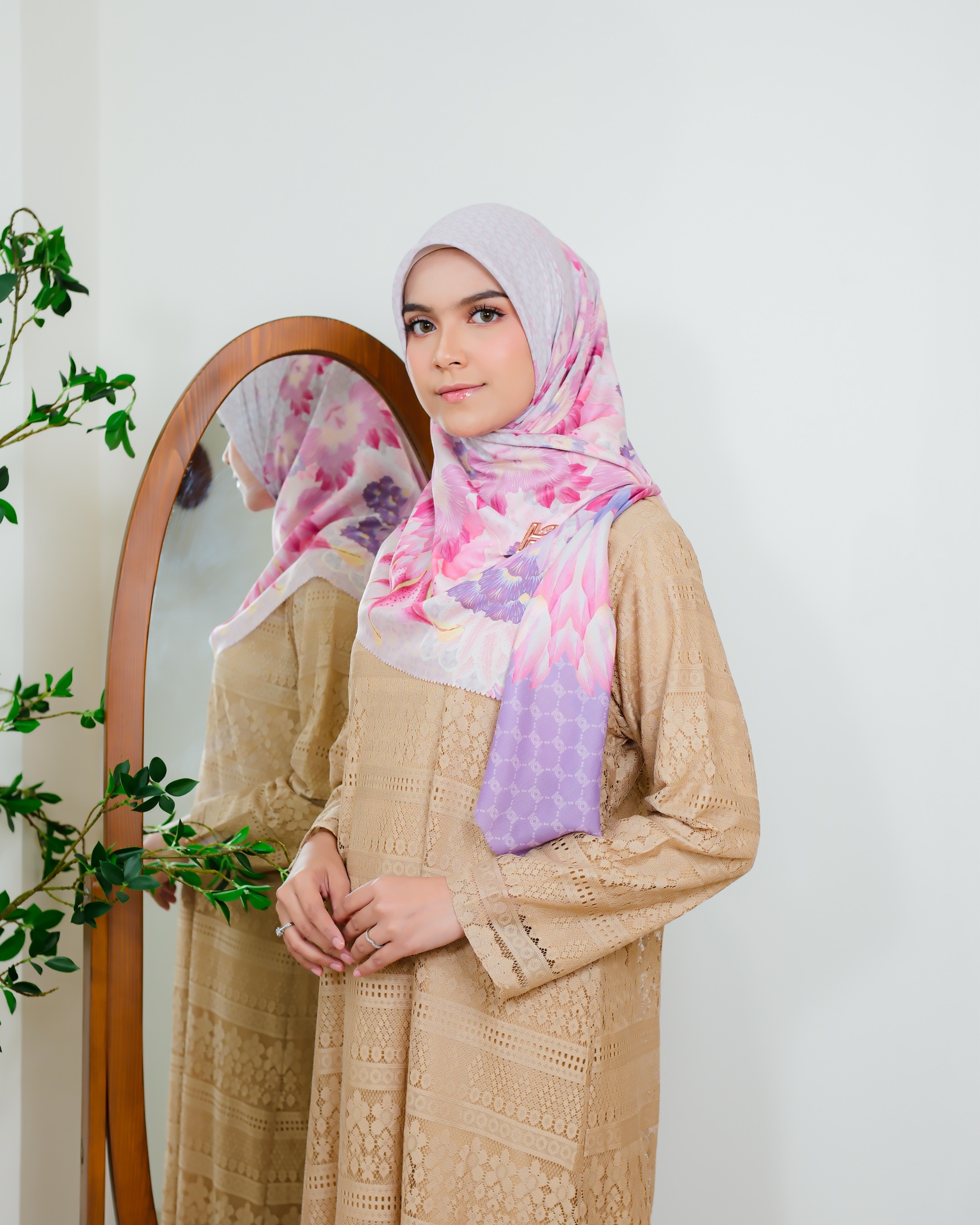 Zaujah Scarf Raya Series Buttery Lavender
