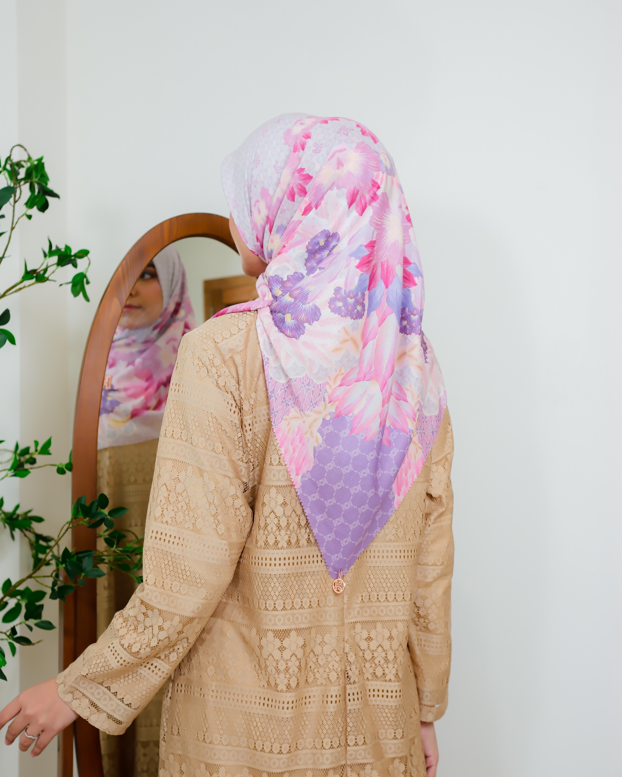 Zaujah Scarf Raya Series Buttery Lavender