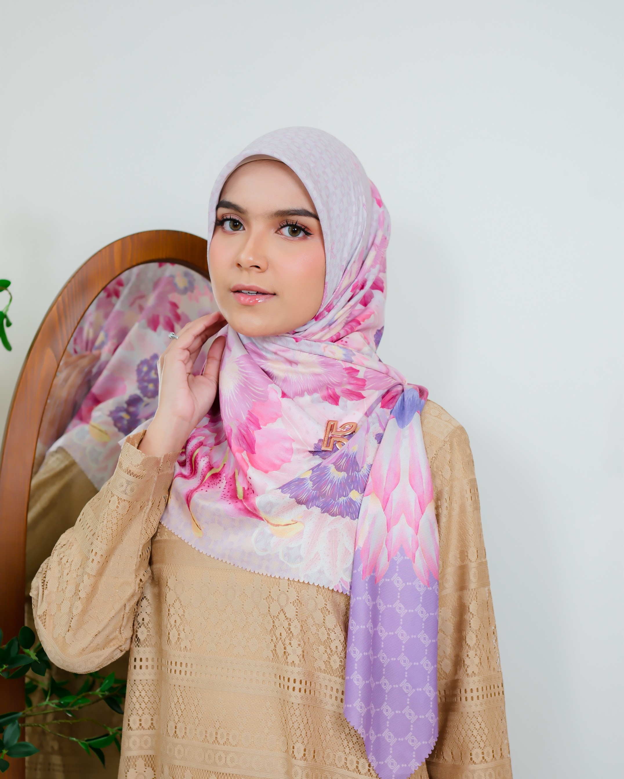 Zaujah Scarf Raya Series Buttery Lavender