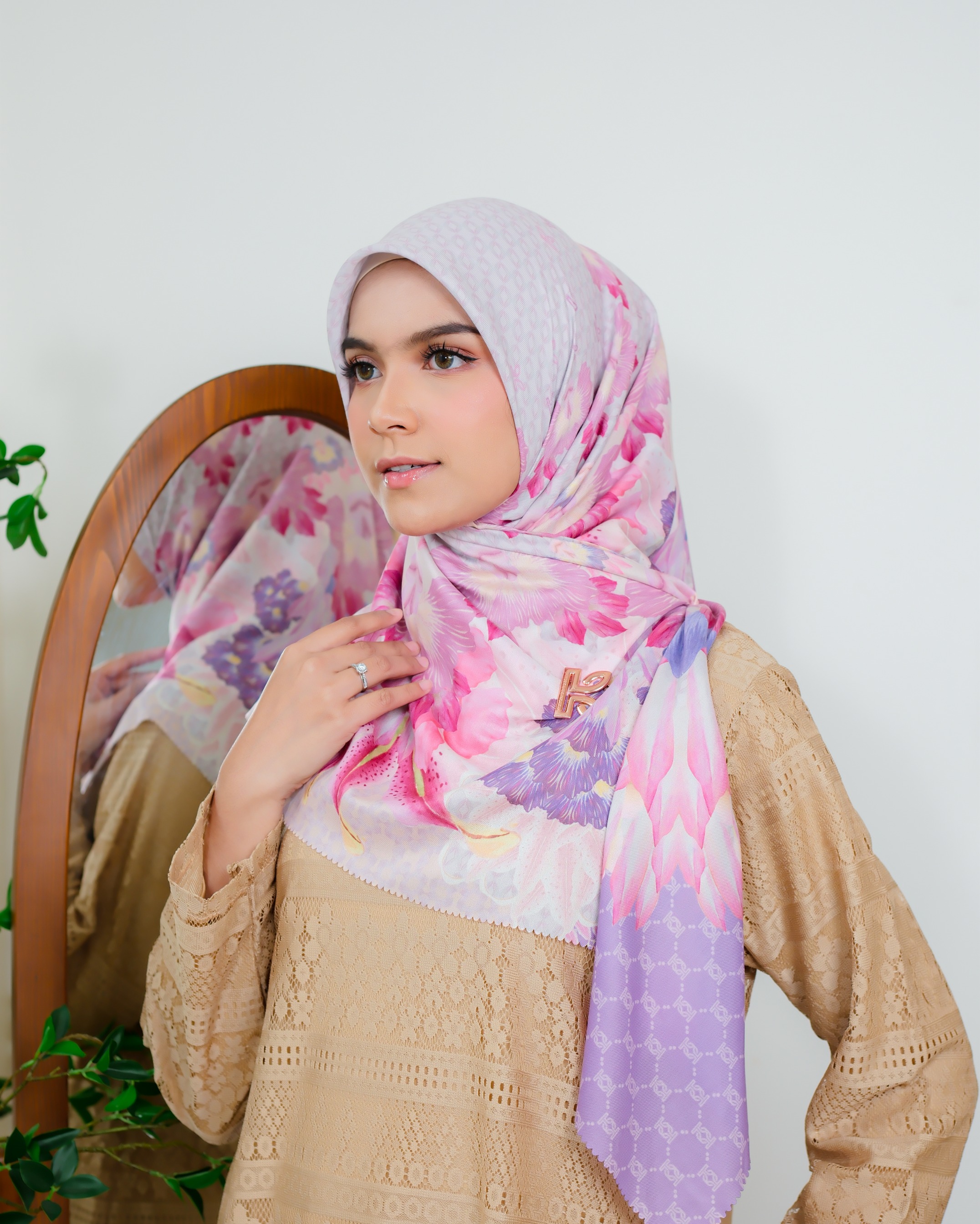 Zaujah Scarf Raya Series Buttery Lavender