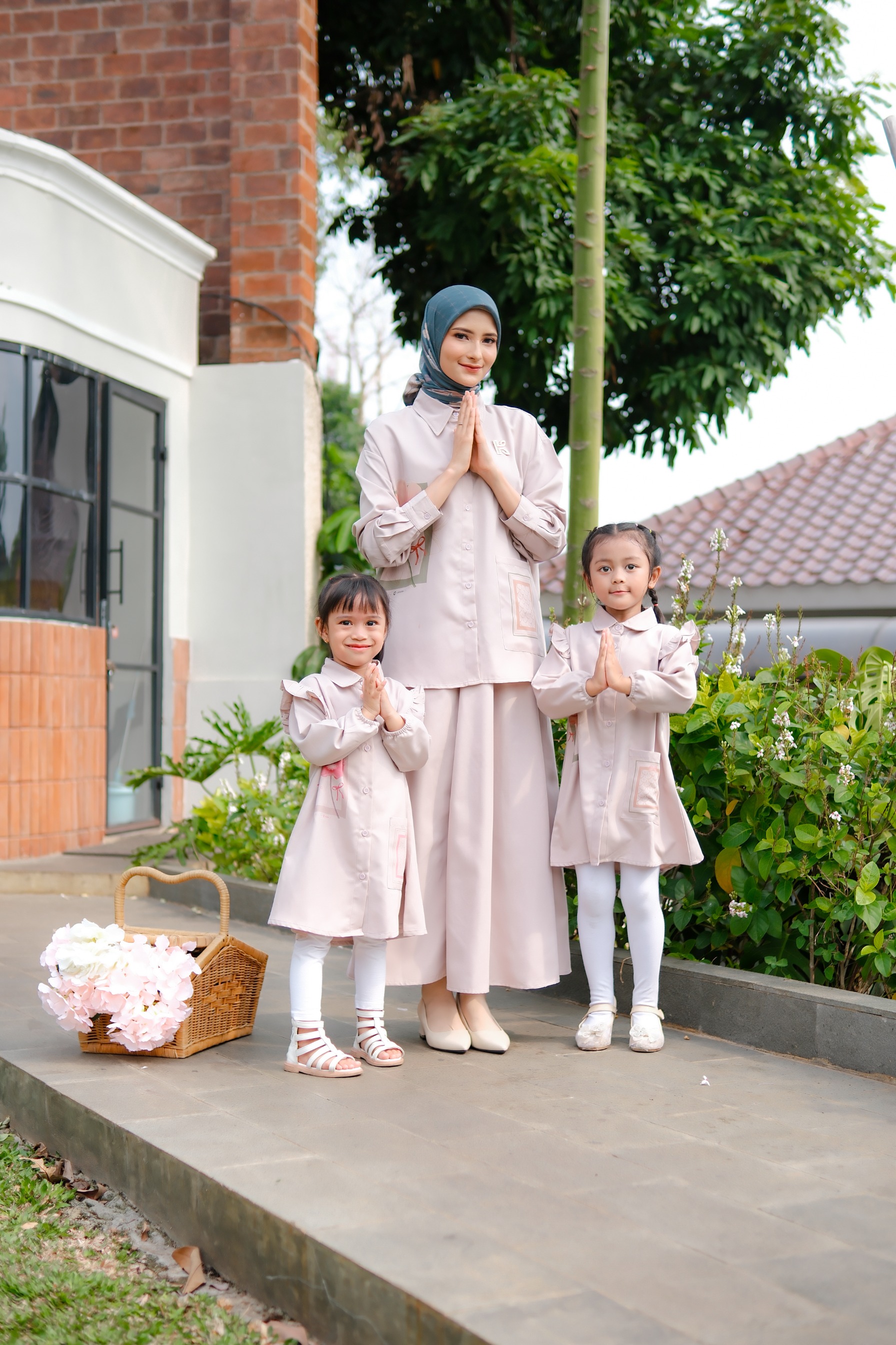 Kalana Scarves x Circle In Poppy Series Pastel Khaki