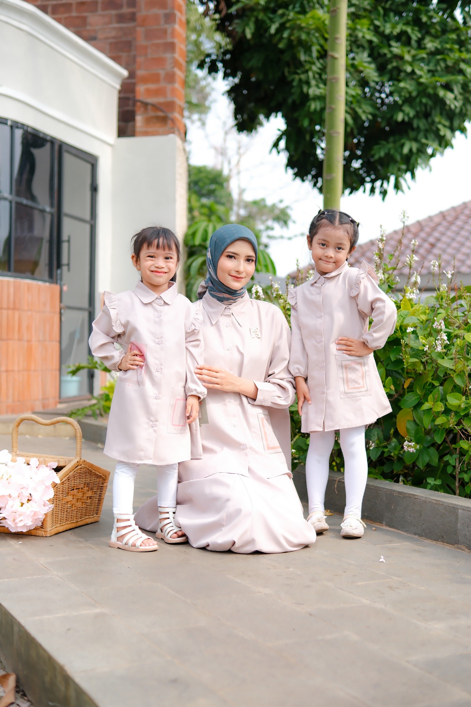 Kalana Scarves x Circle In Poppy Series Pastel Khaki