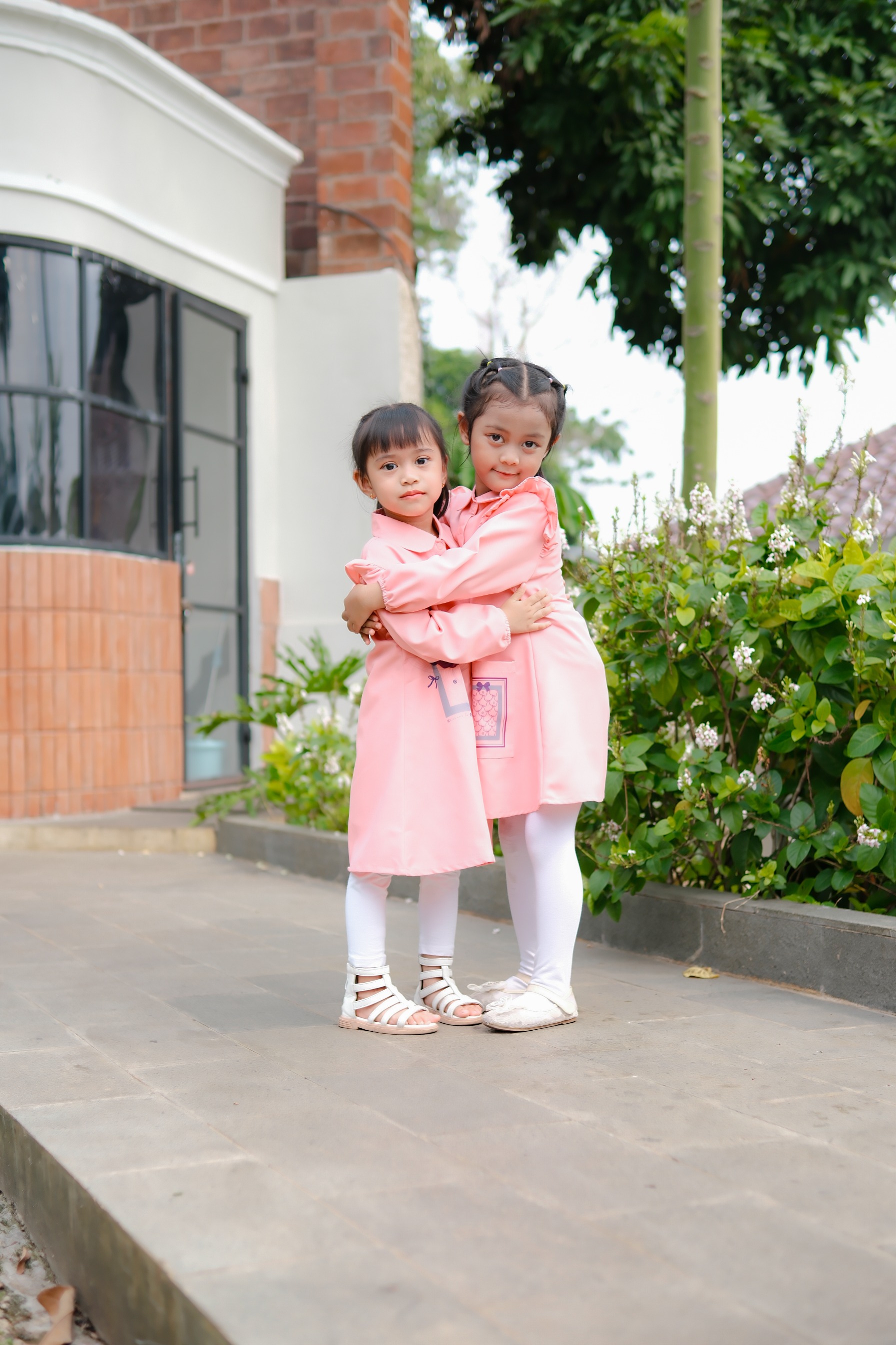 Kalana Scarves x Circle In Poppy Midi Dress Pink Coral