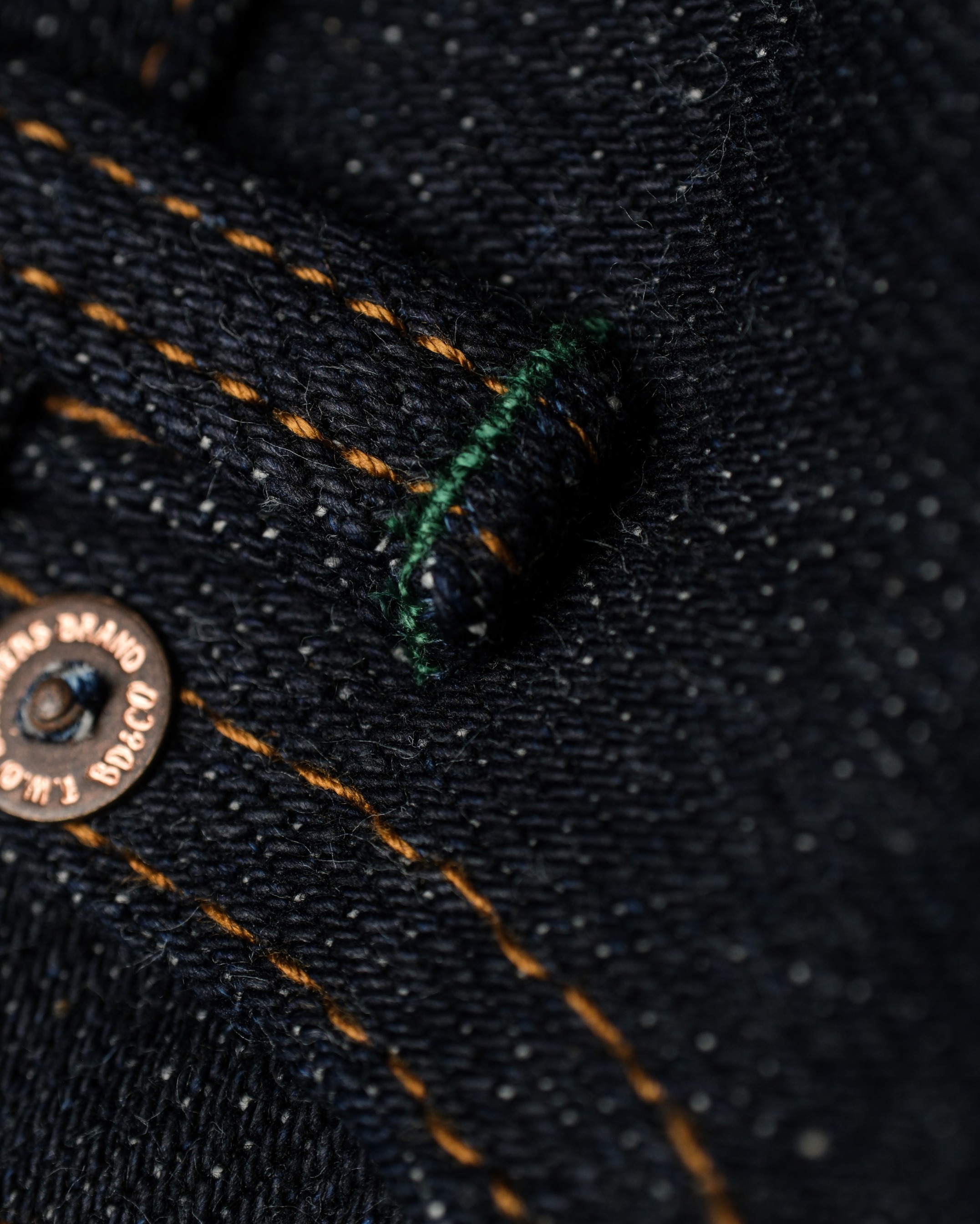Bluestates 22oz Heavyweight Denim Selvedge Pants - Extra Deep indigo Notorious Tiger unsanforized Slim Straight jeans