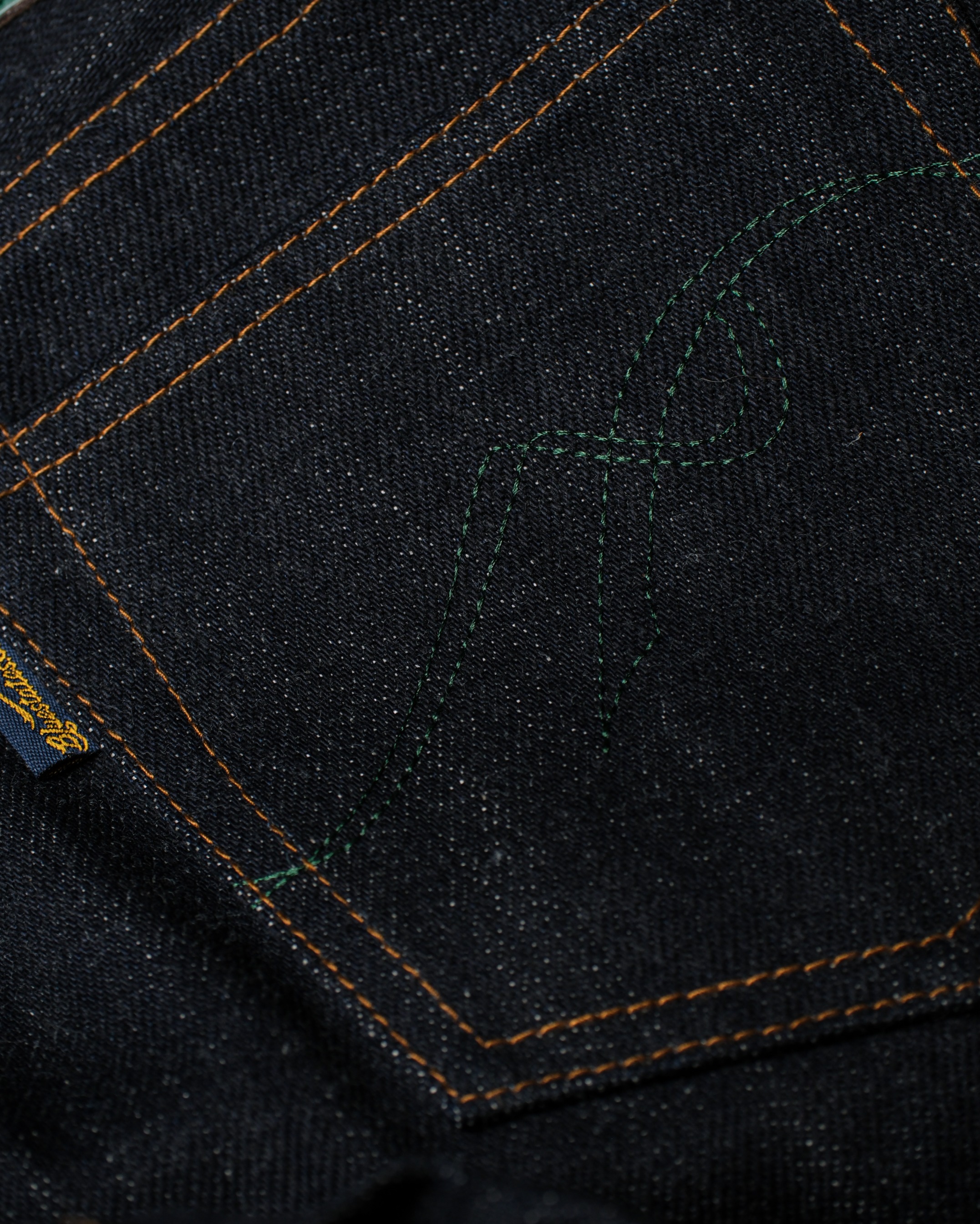 Bluestates 22oz Heavyweight Denim Selvedge Pants - Extra Deep indigo Notorious Tiger unsanforized Slim Straight jeans