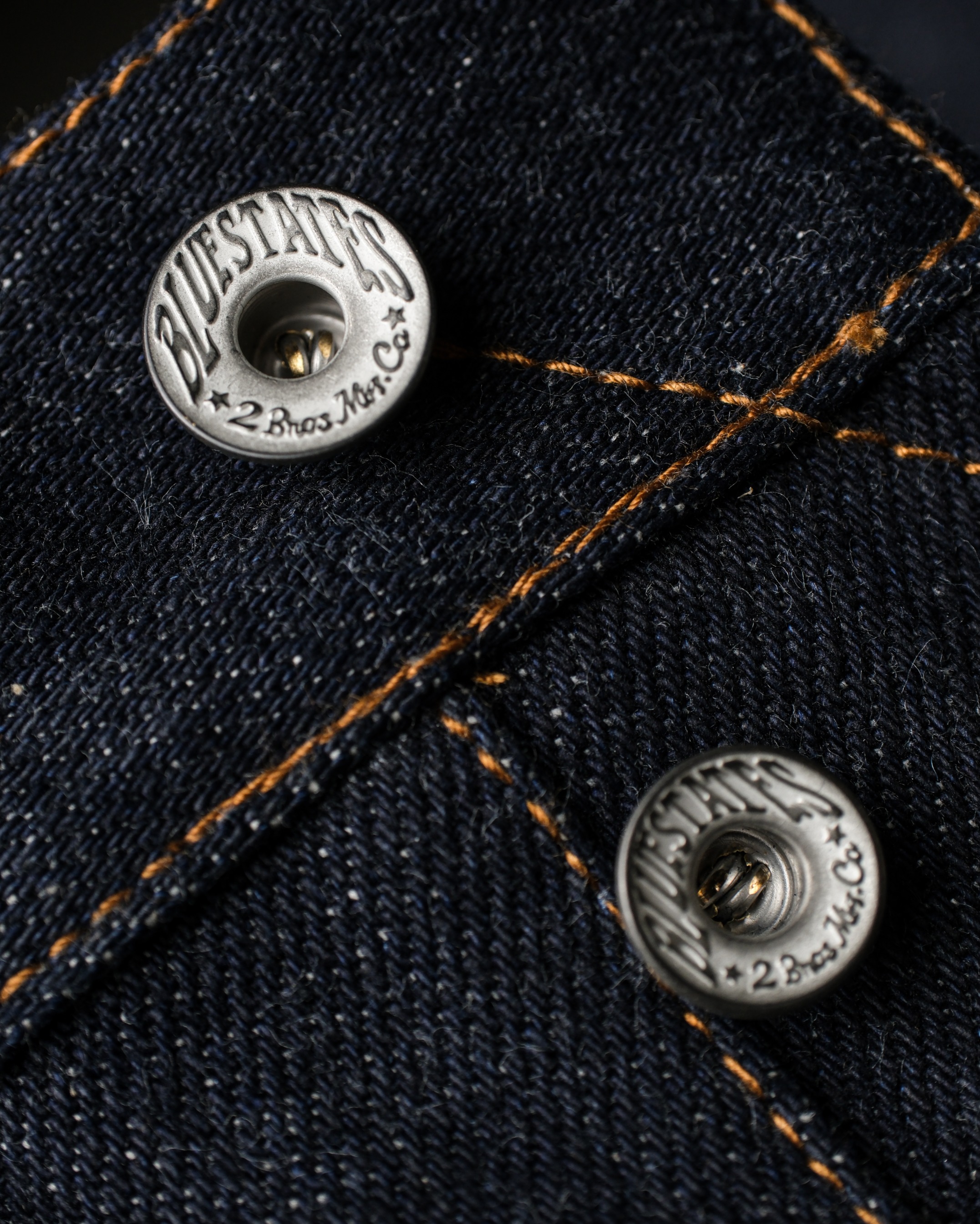 Bluestates 22oz Heavyweight Denim Selvedge Pants - Extra Deep indigo Notorious Tiger unsanforized Slim Straight jeans