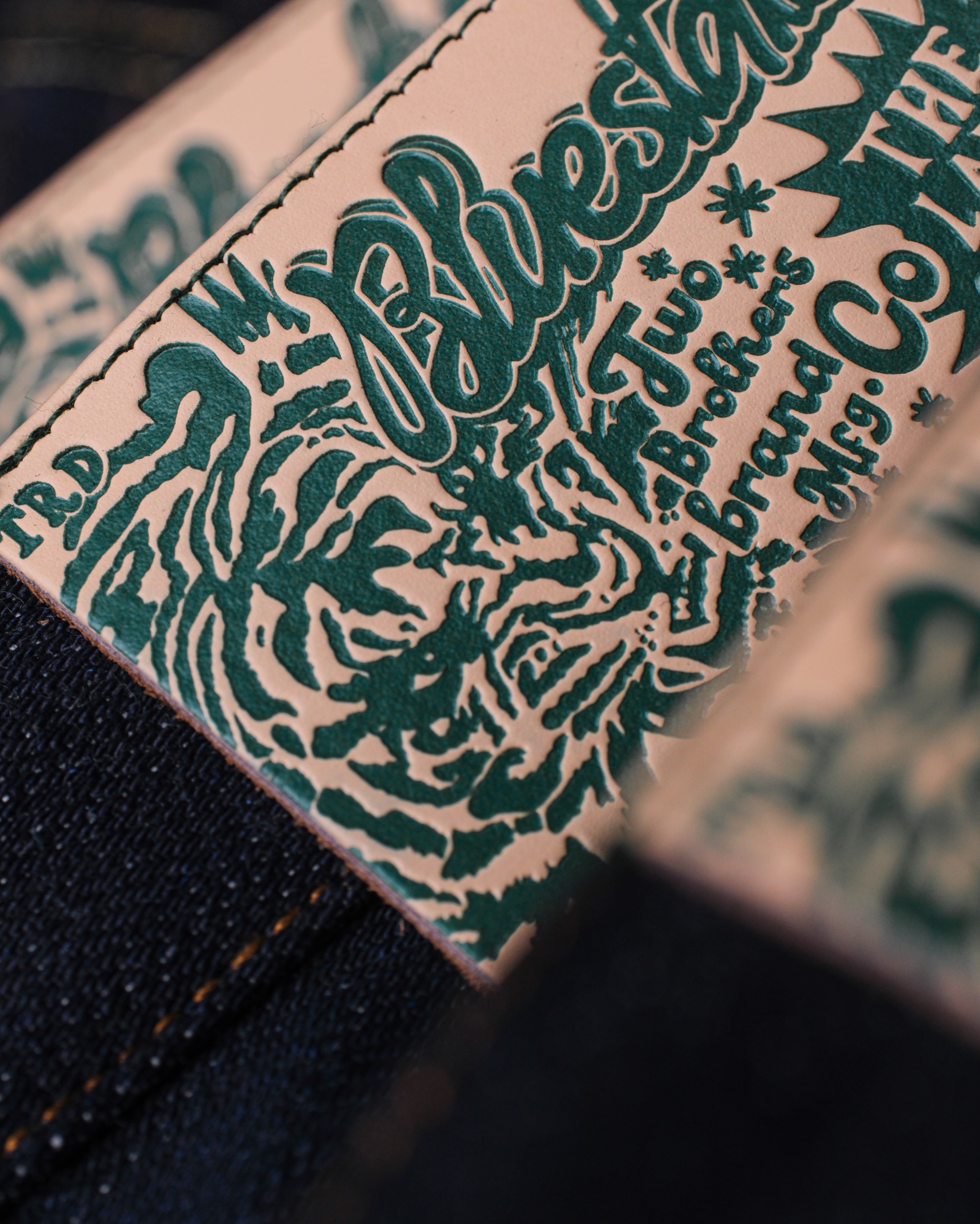 Bluestates 22oz Heavyweight Denim Selvedge Pants - Extra Deep indigo Notorious Tiger unsanforized Slim Straight jeans