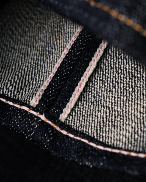 Image of Heavyweight Raw Selvedge Denim Pants - 19.5 oz Candy Strom sanforized Slim Straight / slimfit Bluestates Jeans original