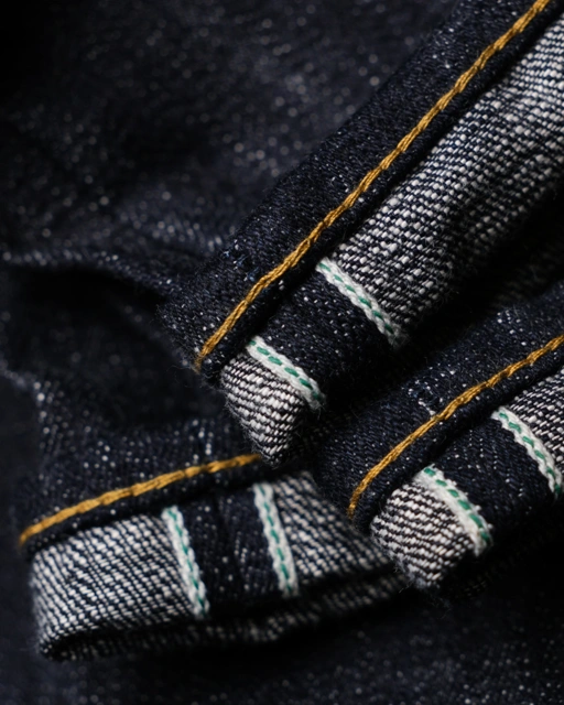 Image of Bluestates Raw Selvedge Denim - Sky Reaper 15 oz Classic Unsanforized Super Dark Deep Indigo slub selvedge Slim straight & slimfit cut