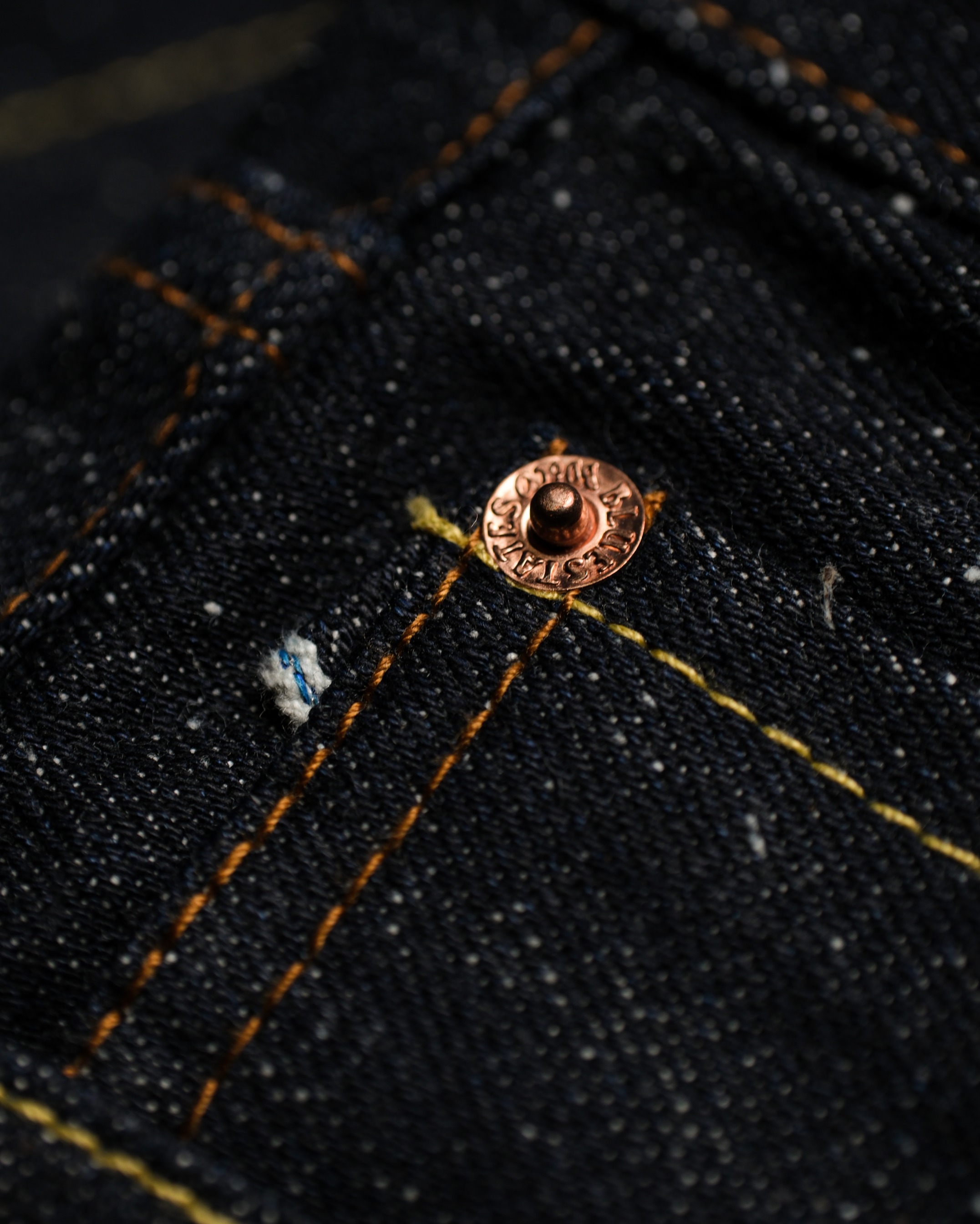 Bluestates Raw Selvedge Denim - SUPER NEP 16 oz Deep Indigo Slim Straight selevdge jeans