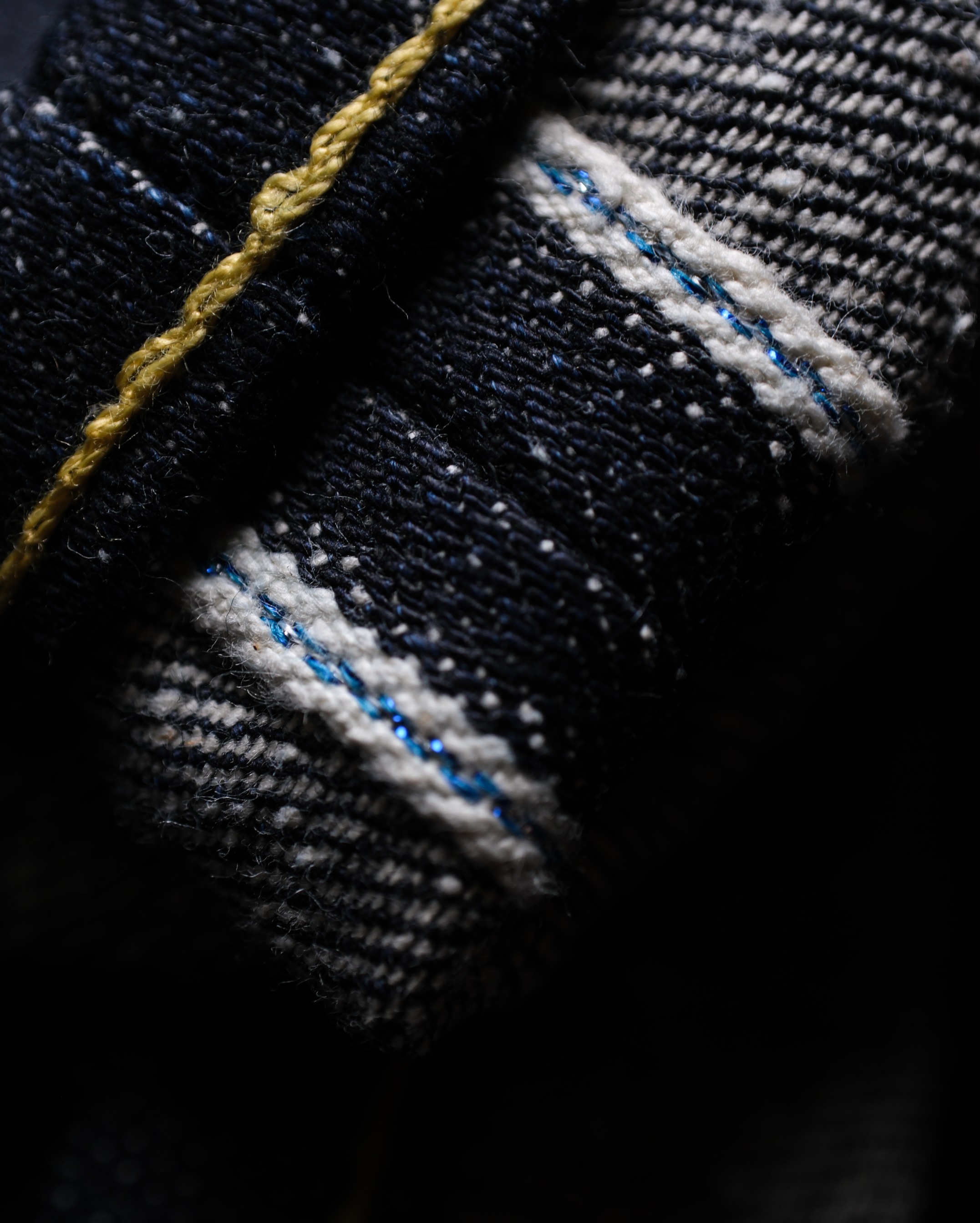 Bluestates Raw Selvedge Denim - SUPER NEP 16 oz Deep Indigo Slim Straight selevdge jeans