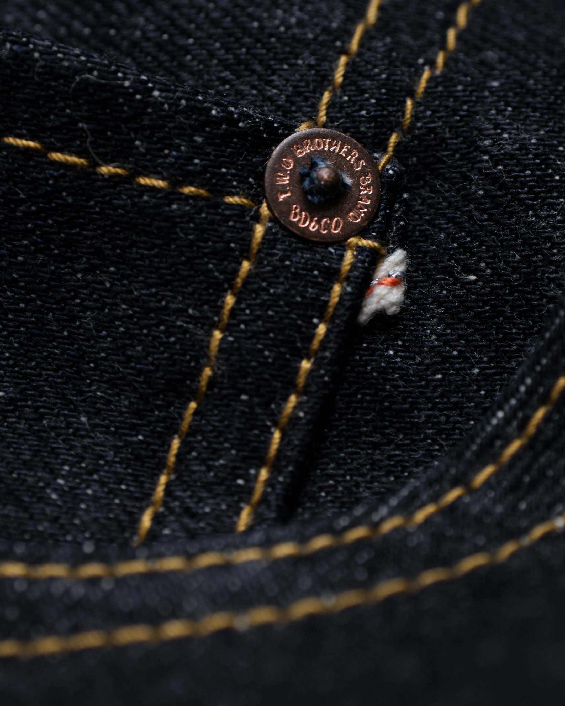 Bluestates Raw Selvedge Denim - Celestial Tiger 16 oz Deep Indigo Slim Straight selevdge jeans