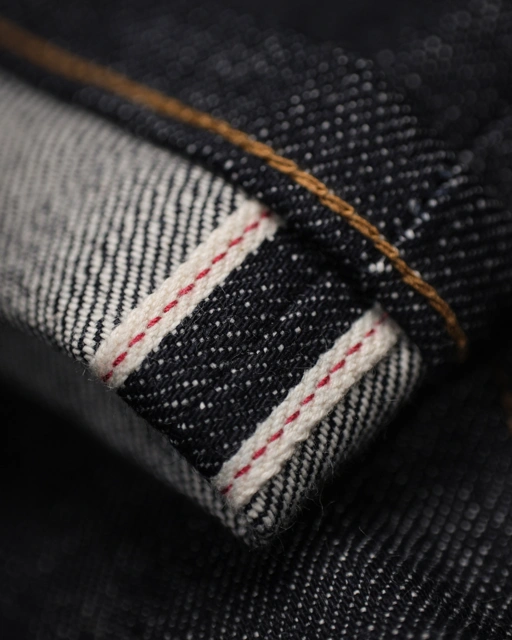 Image of Magenta Tiger 14.5oz Dark Indigo - Selvedge Classic Raw Denim