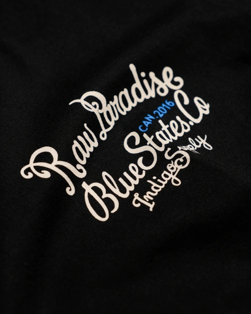 Image of Bluestates Vintage Basic Black Tshirt Panther - Cotton combed 24s