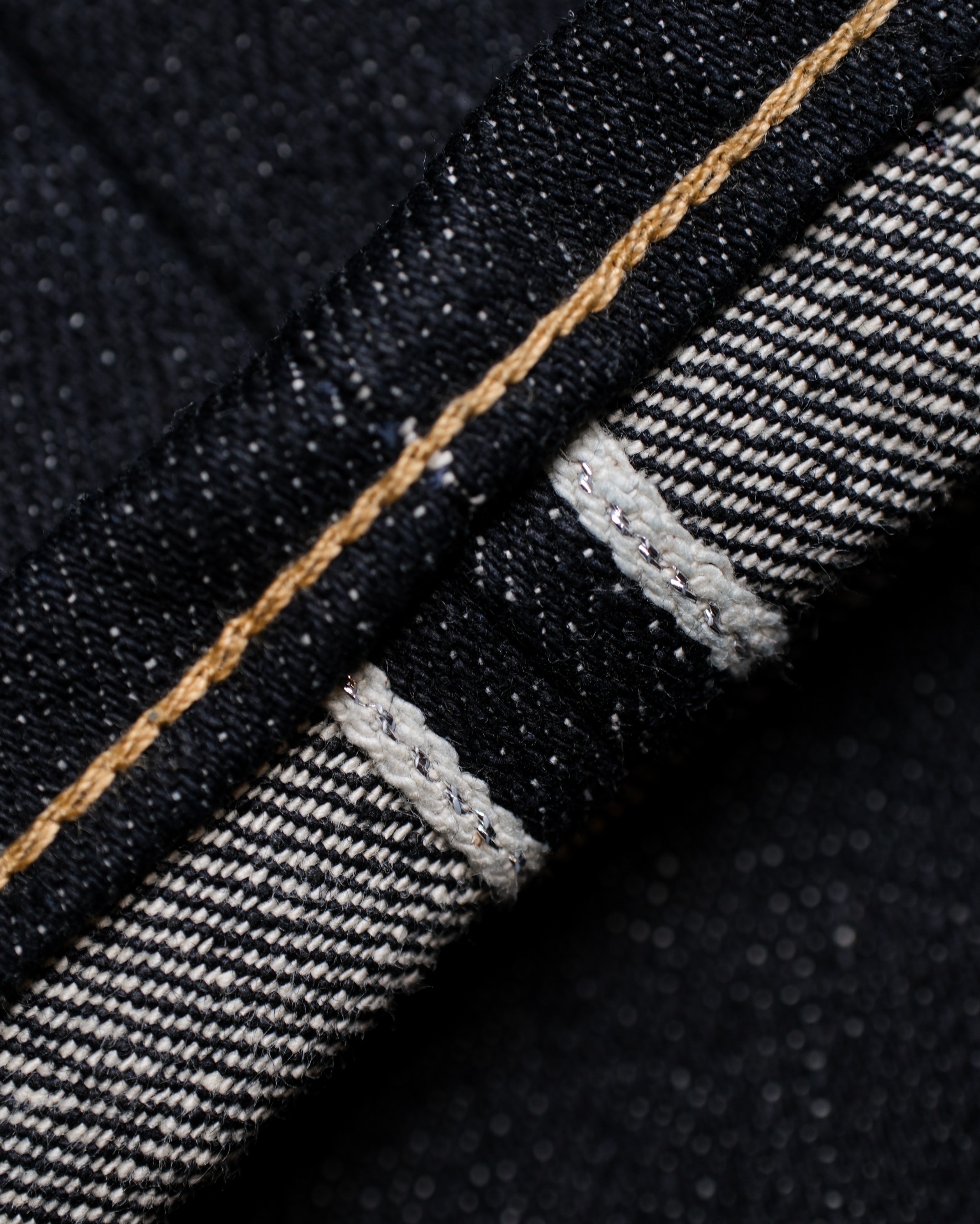 Bluesates Raw Selvedge Denim - Twin Tiger 14.75 oz Classic sanforized Dark Indigo red line selvedge jeans Slim straight & slimfit cut