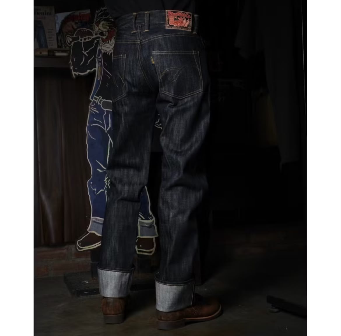 Bluestates Raw Selvedge Denim - Honky Tonk 15.5oz Deep Indigo sanforized slim straight & slimfit jeans