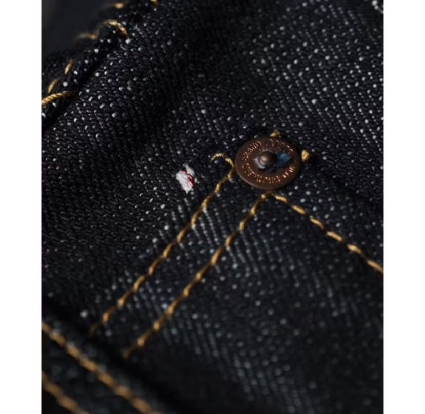 Bluestates Raw Selvedge Denim - Honky Tonk 15.5oz Deep Indigo sanforized slim straight & slimfit jeans