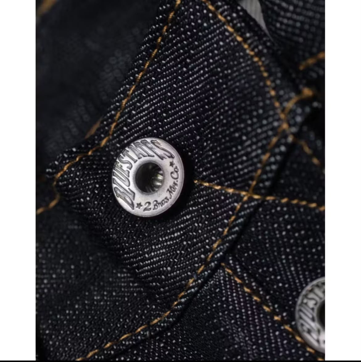 Bluestates Raw Selvedge Denim - Honky Tonk 15.5oz Deep Indigo sanforized slim straight & slimfit jeans
